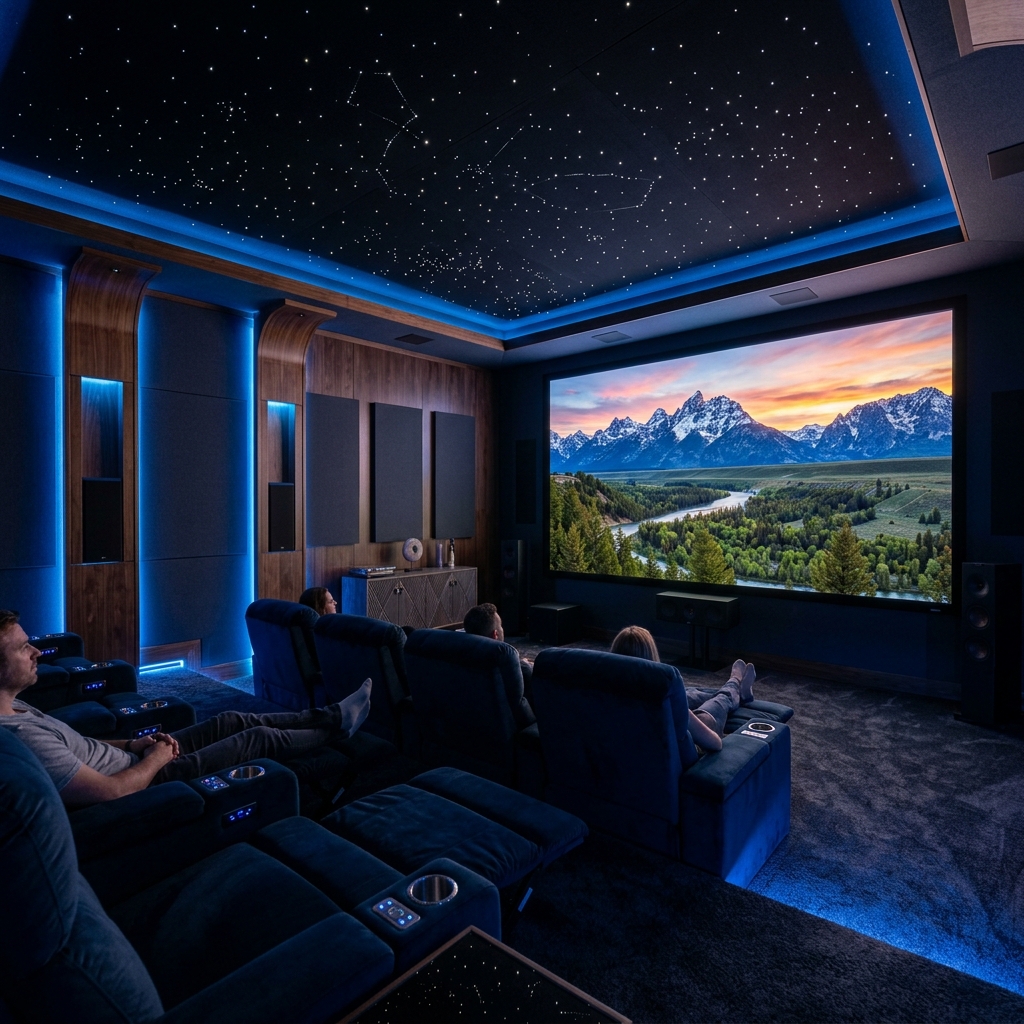 Home media room setup